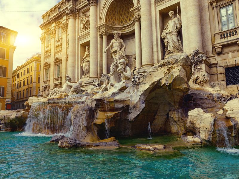 rome italie europe fontaine de trevi