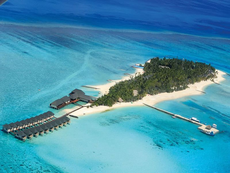Maldives vue du ciel